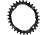 absoluteBLACK Oval 1X Kettenblatt für 104/64 BCD