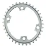 absoluteBLACK Oval 2x Asymmetric 110 Bcd Kettenblatt, Grey, 50t