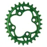 absoluteBLACK Oval 64 Bcd Kettenblatt, Green, 28t