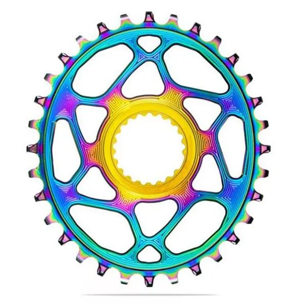 absoluteBLACK Oval Direct Mount Kettenblatt Refurbished, Rainbow, 34t absoluteBLACK Oval Direct Mount Kettenblatt Refurbished, Rainbow, 34t