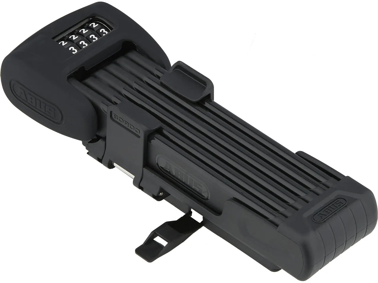 ABUS Bordo Combo 6000C LED Faltschloss mit SH Halter, Black, 90cm ABUS Bordo Combo 6000C LED Faltschloss mit SH Halter, Black, 90cm
