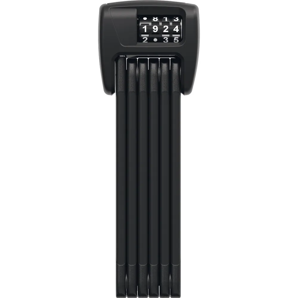 ABUS Faltbares Schloss mit Halterung 6000C SHFL Unisex, schwarz, 90cm