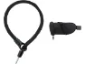 ABUS Ivy Tex Adaptor Chain ACH IVY 6KS Einsteckkette + ST5950 Satteltasche, Black, 100cm