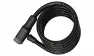ABUS Spiralkabelschloss Booster 6512K/180/12, Black, 180cm