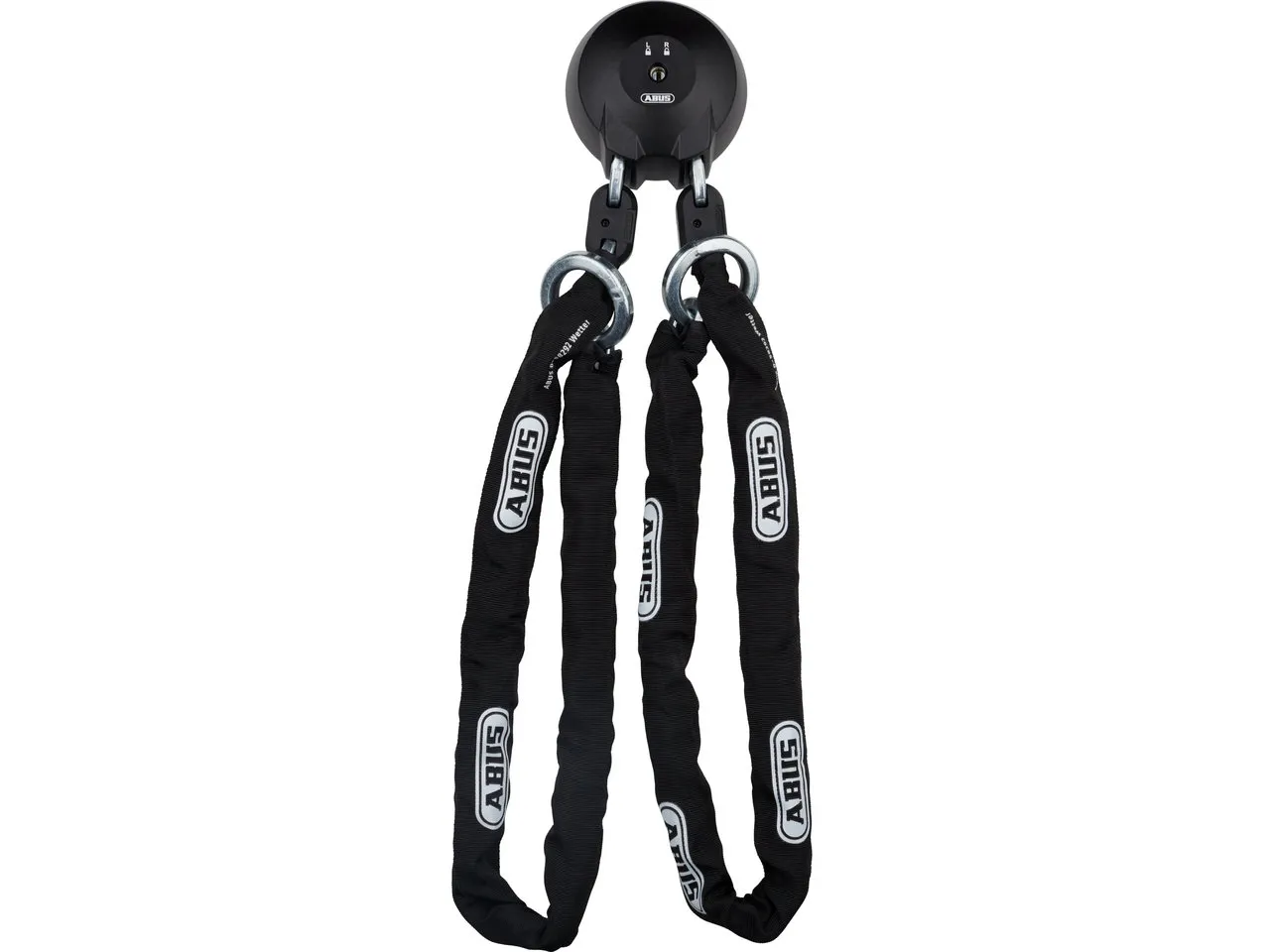 ABUS WCH Wandanker + ACH 9KS TwinChain Einsteckketten, Black, 110cm ABUS WCH Wandanker + ACH 9KS TwinChain Einsteckketten, Black, 110cm