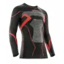 Acerbis X-body Winter Compression Langarm-baselayer, Black / red