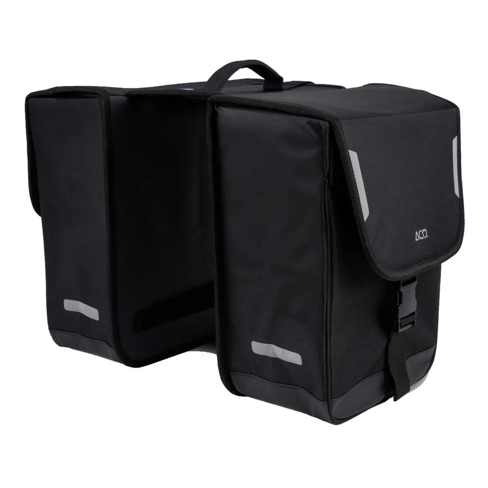 ACID City Classic Fahrradtaschen 30l, Black, One Size ACID City Classic Fahrradtaschen 30l, Black, One Size