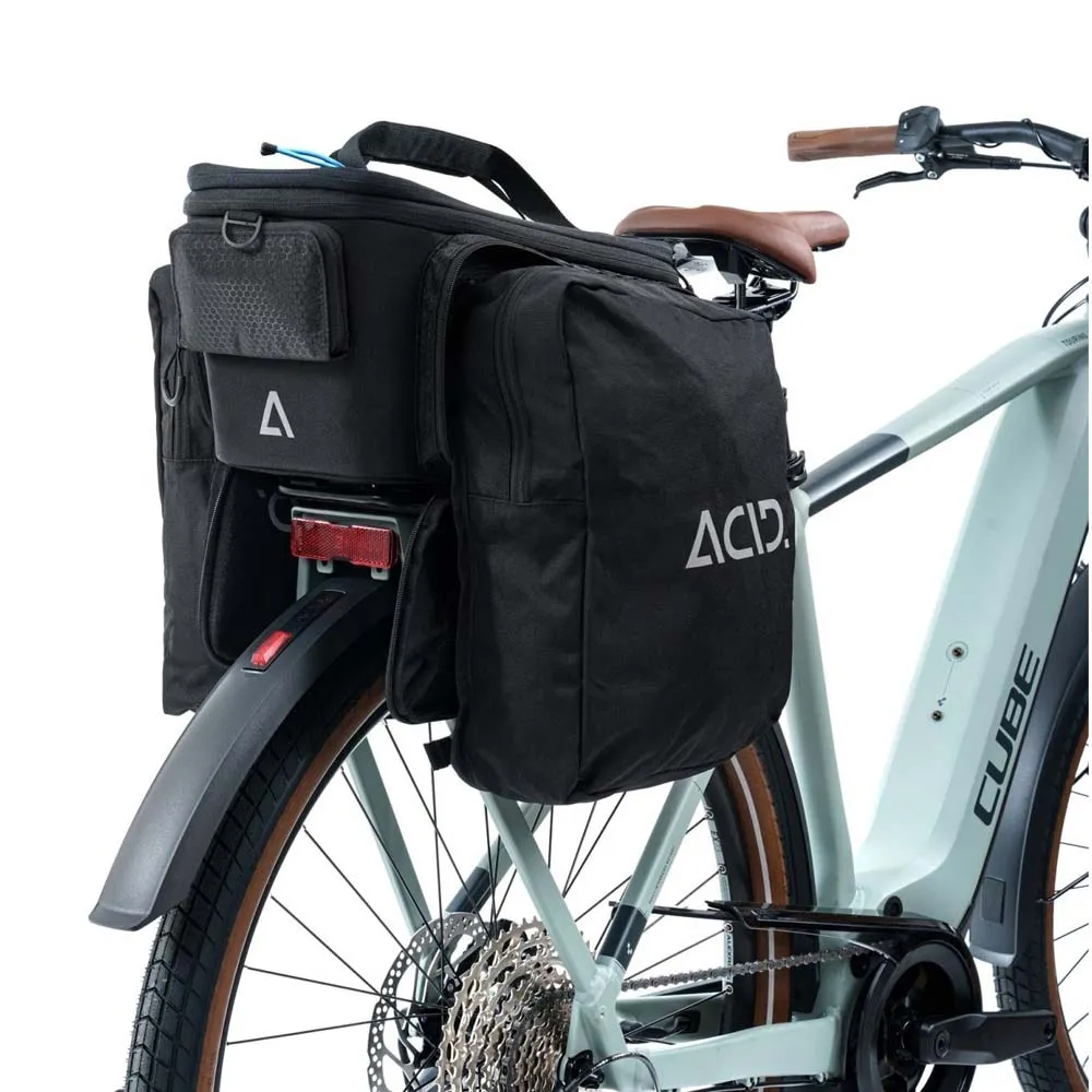 ACID City Rilink 8+ 16l Gepäckträgertasche, Black, One Size ACID City Rilink 8+ 16l Gepäckträgertasche, Black, One Size