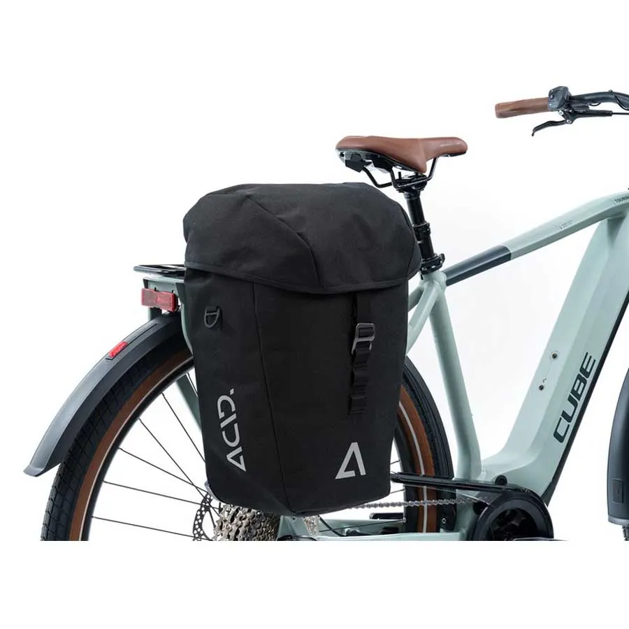ACID City Smlink Fahrradtasche 20l, Black, One Size ACID City Smlink Fahrradtasche 20l, Black, One Size
