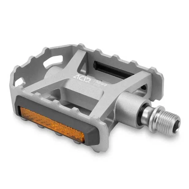 ACID Flat A8-ib Classic Pedale, Silver, One Size ACID Flat A8-ib Classic Pedale, Silver, One Size