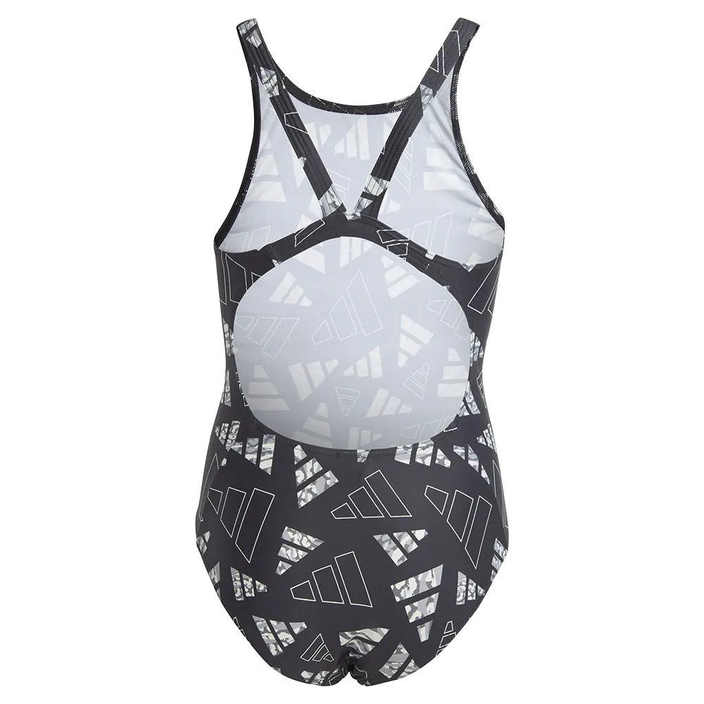 adidas 3 Bar Logo Graphic Badeanzug, Black / wonsil, 7-8Y adidas 3 Bar Logo Graphic Badeanzug, Black / wonsil, 7-8Y