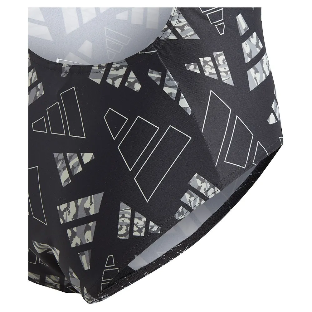 adidas 3 Bar Logo Graphic Badeanzug, Black / wonsil, 7-8Y adidas 3 Bar Logo Graphic Badeanzug, Black / wonsil, 7-8Y