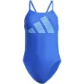 adidas 3 Bar Logo Print Badeanzug, Team royal blue / white