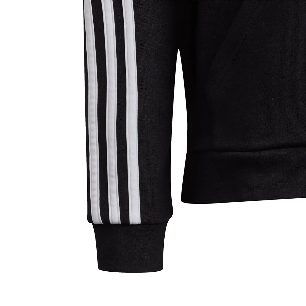 adidas 3 Stripes Reißverschlusspullover, Black / white, 5-6Y adidas 3 Stripes Reißverschlusspullover, Black / white, 5-6Y