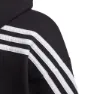 adidas 3 Stripes Reißverschlusspullover, Black / white, 5-6Y