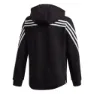 adidas 3 Stripes Reißverschlusspullover, Black / white, 5-6Y