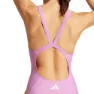 adidas 3 Stripes V-back Badeanzug female, Preloved purple / white
