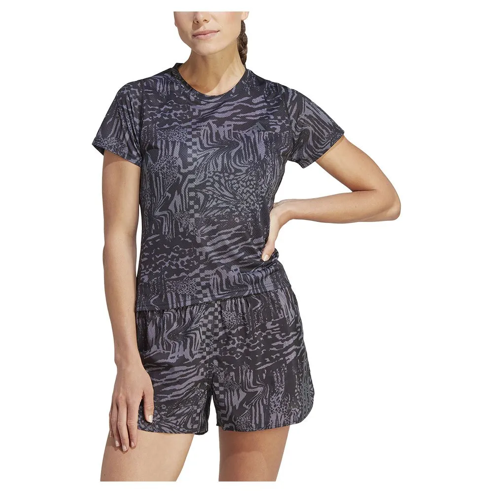 adidas 3b Aop Kurzarm-t-shirt female, Black / white adidas 3b Aop Kurzarm-t-shirt female, Black / white