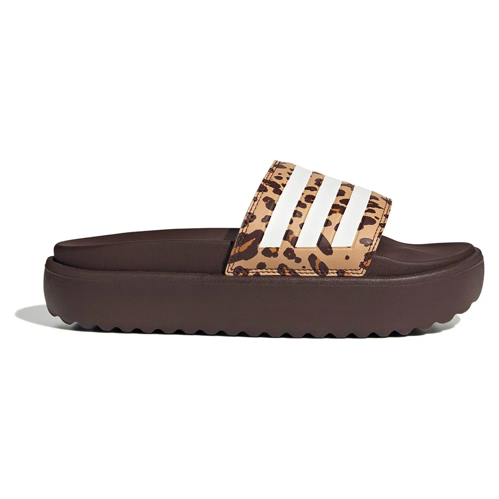 adidas Adilette Platform Badesandalen female, Shadow brown / cloud white / magic beige, EU 43 adidas Adilette Platform Badesandalen female, Shadow brown / cloud white / magic beige, EU 43