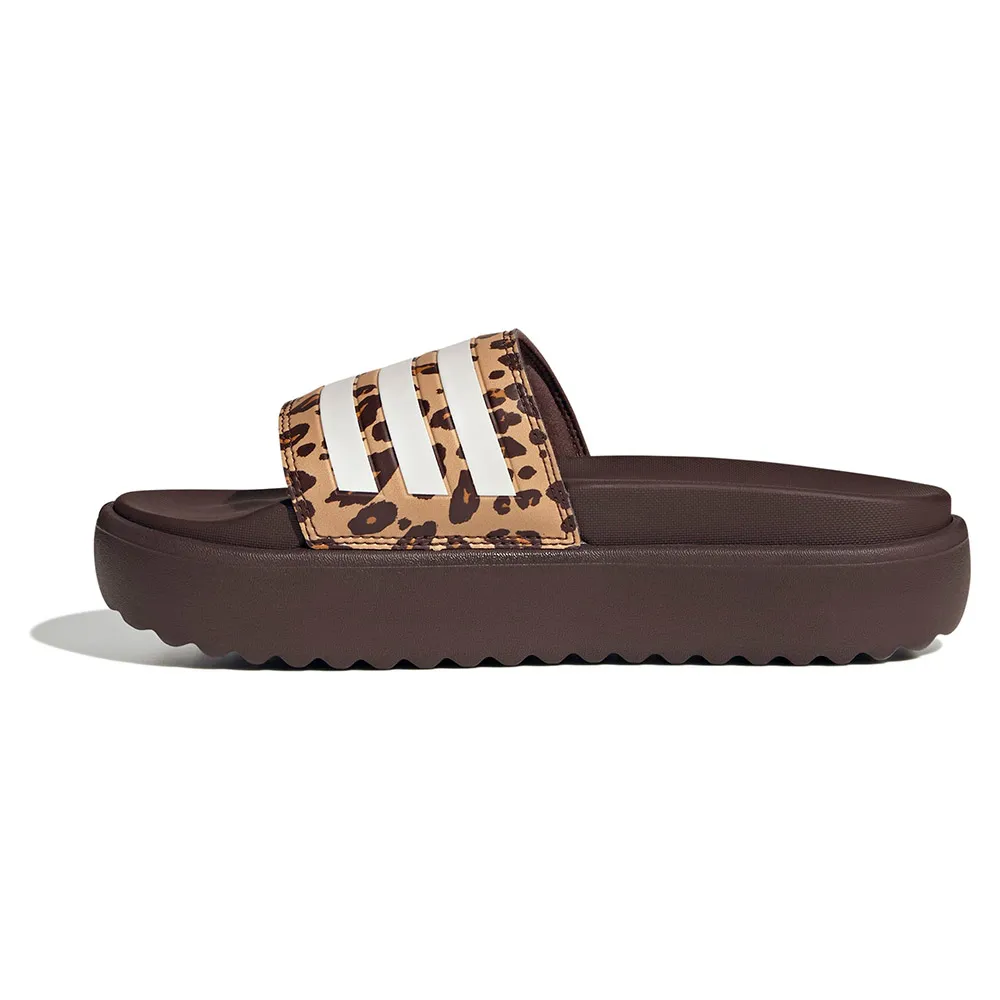 adidas Adilette Platform Badesandalen female, Shadow brown / cloud white / magic beige, EU 43 adidas Adilette Platform Badesandalen female, Shadow brown / cloud white / magic beige, EU 43