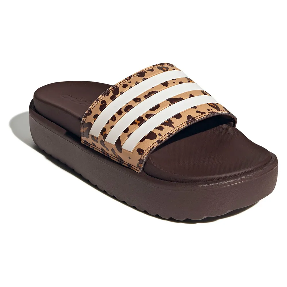 adidas Adilette Platform Badesandalen female, Shadow brown / cloud white / magic beige, EU 43 adidas Adilette Platform Badesandalen female, Shadow brown / cloud white / magic beige, EU 43