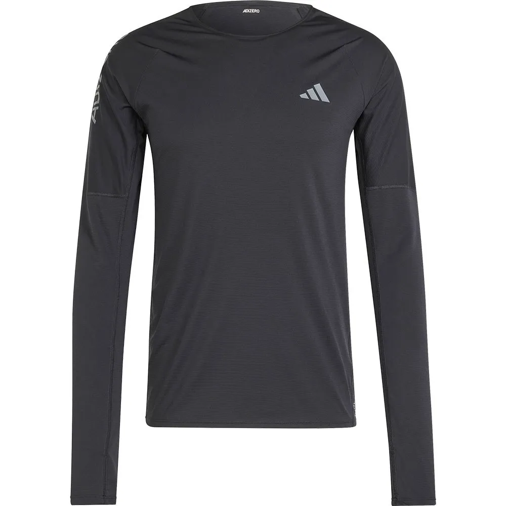 adidas Adizero L Langarm-t-shirt male, Black / grey six adidas Adizero L Langarm-t-shirt male, Black / grey six