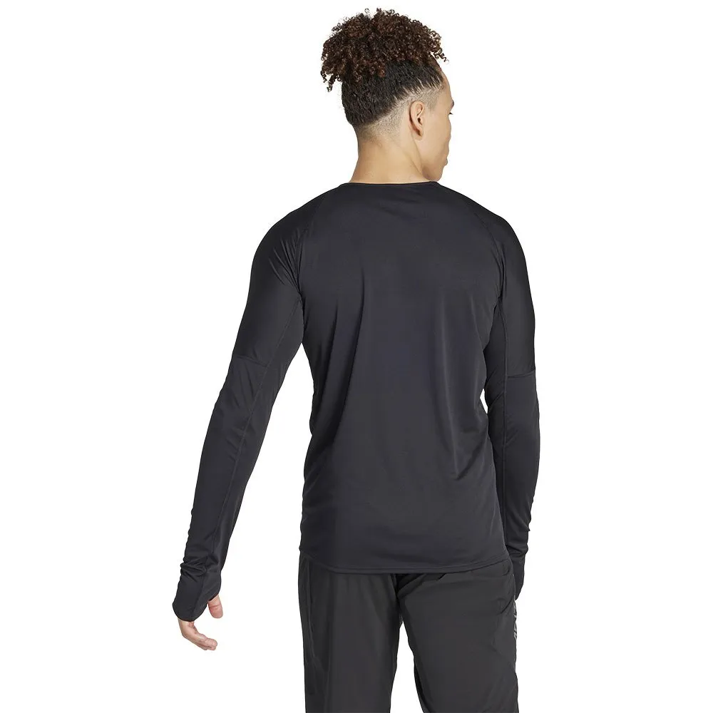 adidas Adizero L Langarm-t-shirt male, Black / grey six adidas Adizero L Langarm-t-shirt male, Black / grey six