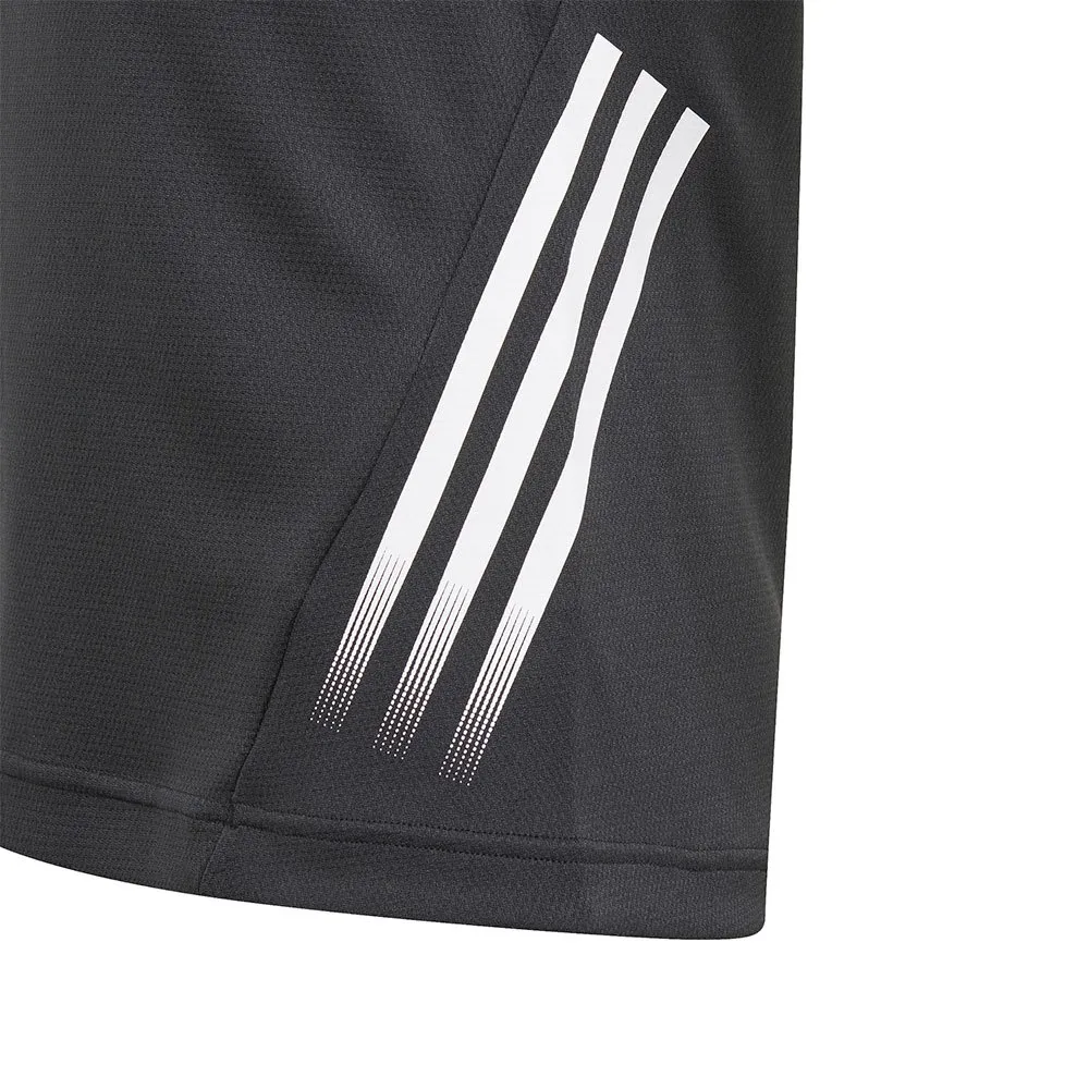 adidas Aeroready 3 Stripes Kurzarm-t-shirt, Black / black / white, 9-10Y adidas Aeroready 3 Stripes Kurzarm-t-shirt, Black / black / white, 9-10Y