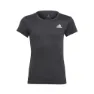 adidas Aeroready 3 Stripes Kurzarm-t-shirt, Black / black / white, 9-10Y