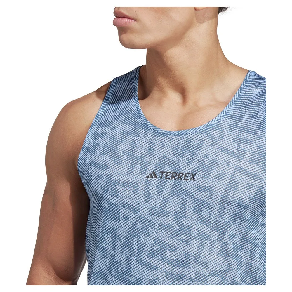 adidas Agr ärmelloses T-shirt, Blue dawn / wonder steel adidas Agr ärmelloses T-shirt, Blue dawn / wonder steel