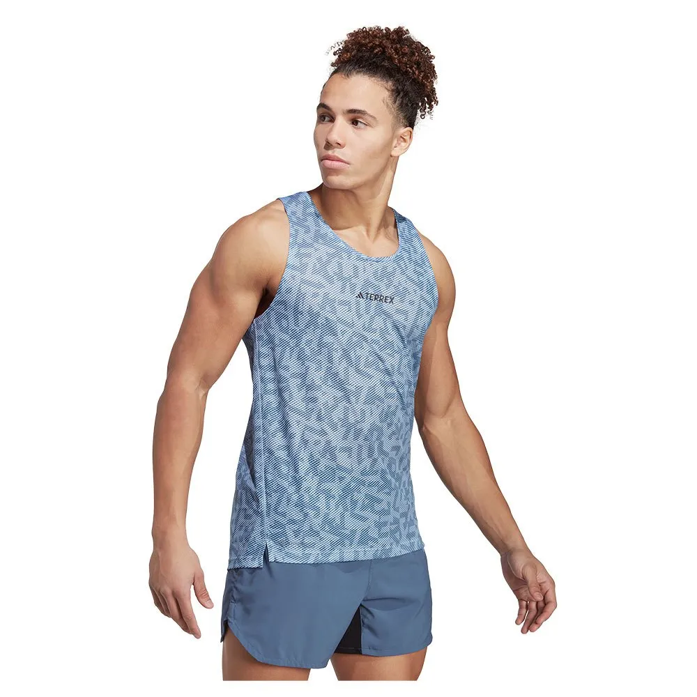 adidas Agr ärmelloses T-shirt, Blue dawn / wonder steel adidas Agr ärmelloses T-shirt, Blue dawn / wonder steel