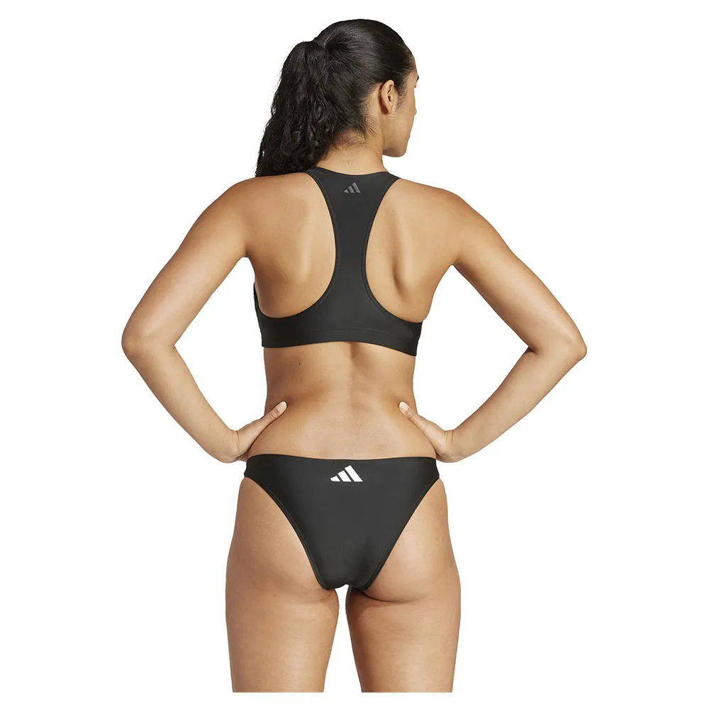 adidas Big Bars Y Back Bikinioberteil female, Black / white, XS