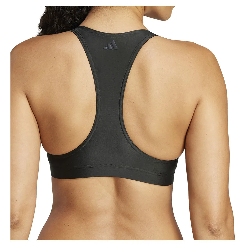 adidas Big Bars Y Back Bikinioberteil female, Black / white, XS