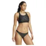 adidas Big Bars Y Back Bikinioberteil female, Black / white, XS