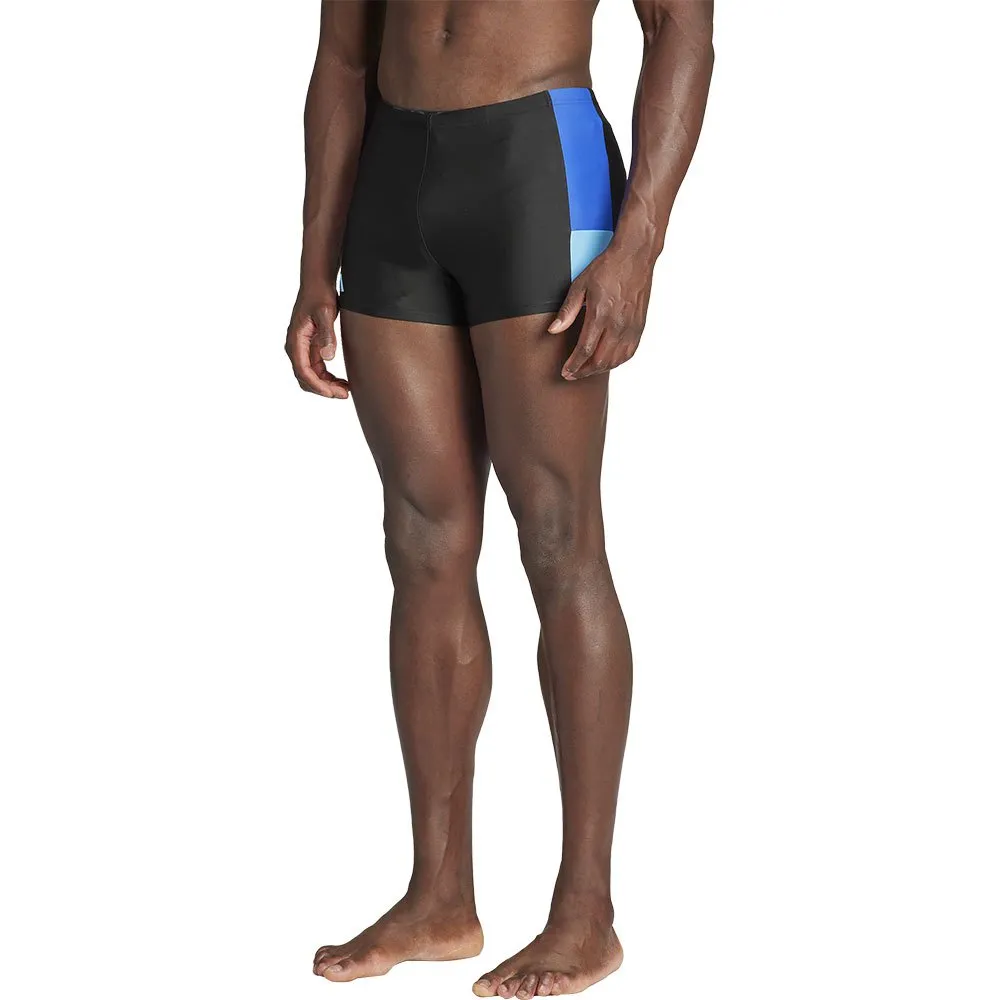 adidas Block Badehose Boxer male, Black / team royal blue / blue burst