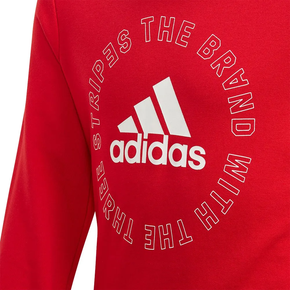 adidas Bold Crew Trainingsanzug, Scarlet / white, 14-15Y adidas Bold Crew Trainingsanzug, Scarlet / white, 14-15Y
