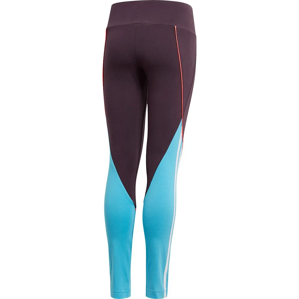 adidas Bold Leggings, Noble purple / bright cyan / signal pink, 14-15Y