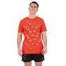 Bright red / dash grey