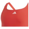 adidas Cut 3 Stripes Badeanzug female, Brired / betsca / white, 11-12Y