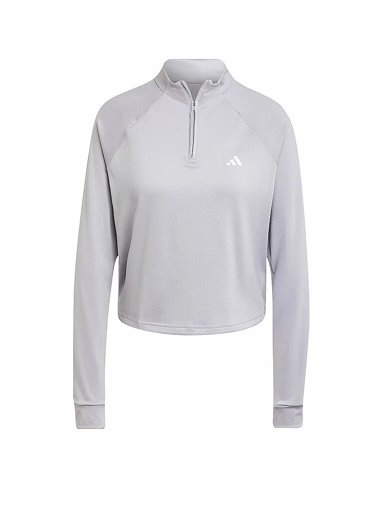 adidas Damen Fitness Zipshirt Train Essentials Minimal Branding 1/4-Zip