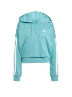 adidas Damen Hoodie Half Zip 3S adidas Damen Hoodie Half Zip 3S