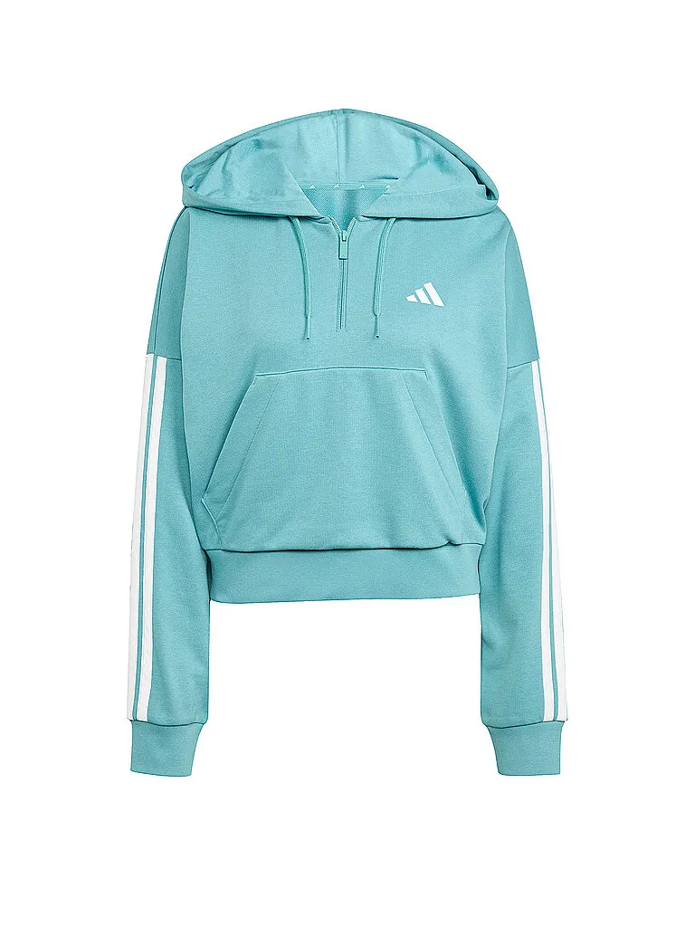 adidas Damen Hoodie Half Zip 3S adidas Damen Hoodie Half Zip 3S