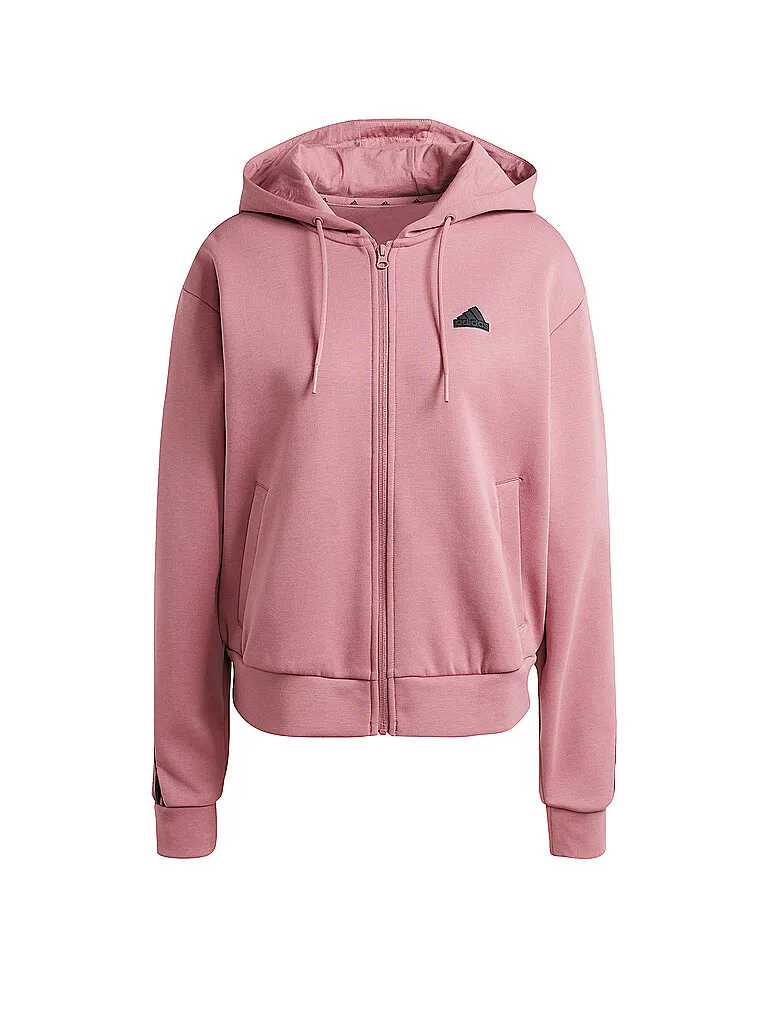 adidas Damen Kapuzenjacke 3S rosa adidas Damen Kapuzenjacke 3S rosa