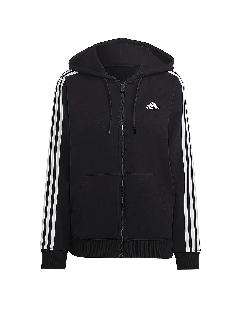 adidas Damen Kapuzenjacke Essentials 3-Streifen French Terry Regular adidas Damen Kapuzenjacke Essentials 3-Streifen French Terry Regular