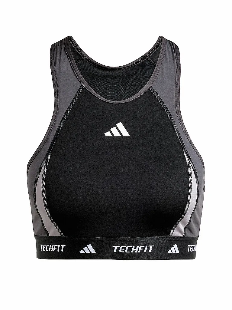 adidas Damen Sport-BH TECHFIT High-Neck Colorblock Medium Support adidas Damen Sport-BH TECHFIT High-Neck Colorblock Medium Support