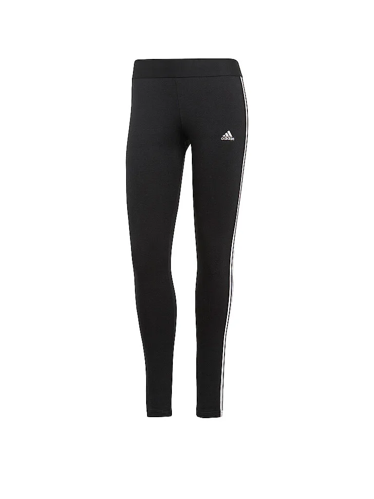 adidas Damen Tight Essentials 3-Streifen, Schwarz adidas Damen Tight Essentials 3-Streifen, Schwarz