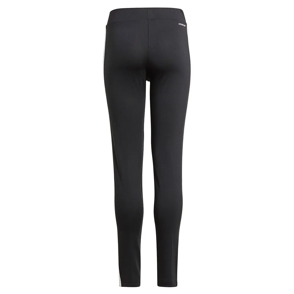 adidas Designed 2 Move 3 Stripes Leggings, Black / white, 7-8Y
