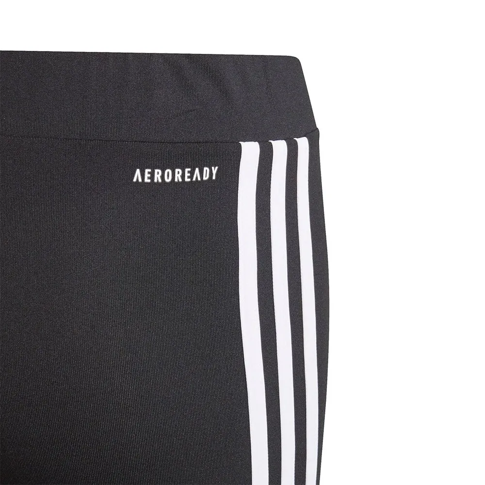 adidas Designed 2 Move 3 Stripes Leggings, Black / white, 7-8Y