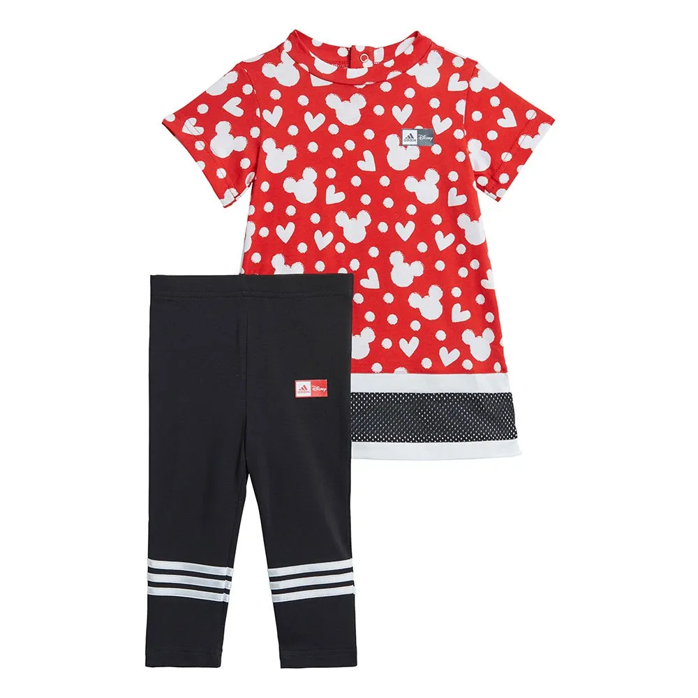 adidas Disney Minnie Mouse Summer Kurzarm-set, Vivid red / white / black, 12-24MON adidas Disney Minnie Mouse Summer Kurzarm-set, Vivid red / white / black, 12-24MON