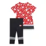 adidas Disney Minnie Mouse Summer Kurzarm-set, Vivid red / white / black, 12-24MON